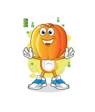 Yıldız Meyve Kafa çizgi filmi tam batarya karakteri. çizgi film maskotu vektörü