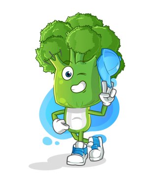 Brokoli kafa çizgi film genç erkek karakter çizgi filmi