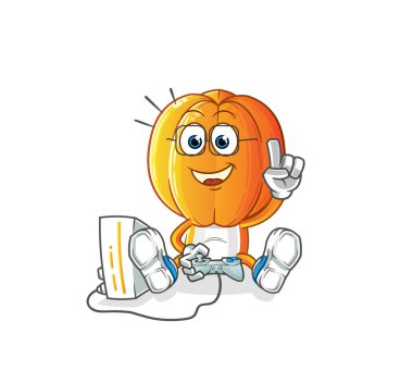 Yıldız Meyve Kafa çizgi filmi video oyunları oynuyor. çizgi film karakteri