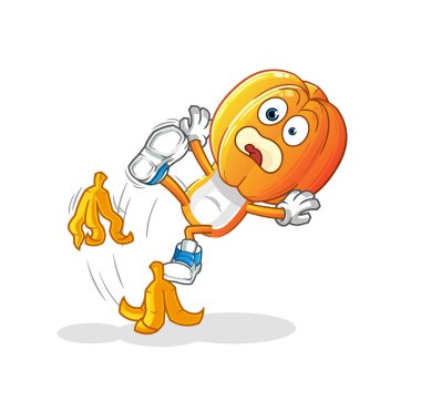 Yıldız Meyve Kafa çizgi filmi muza basıp kaydı. çizgi film maskotu vektörü