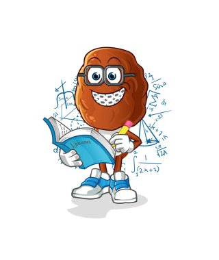 Meyve kafalı çizgi film manyağı. çizgi film maskotu vektörü