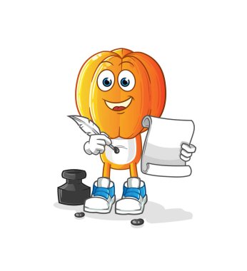 Yıldız Meyve Kafa çizgi roman yazarı vektörü. çizgi film karakteri