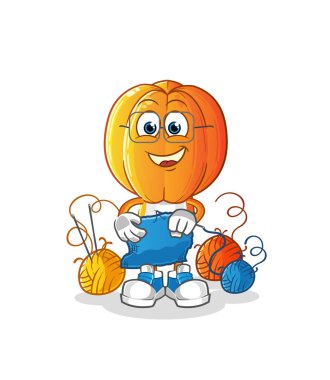 Yıldız Meyve Kafa çizgi film terzi maskotu. çizgi film vektörü