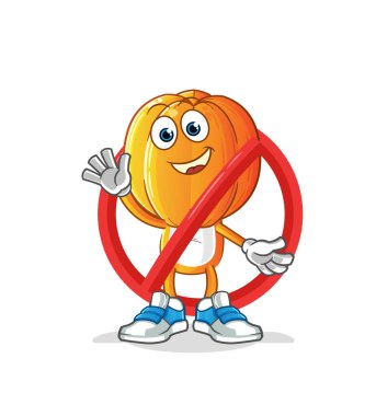 Yıldız meyveli çizgi film yasağı. çizgi film vektör maskotu