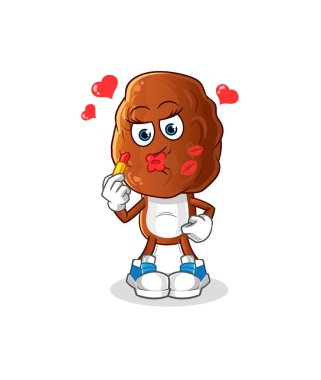 Meyve kafa çizgi filminin maskotu. çizgi film vektörü