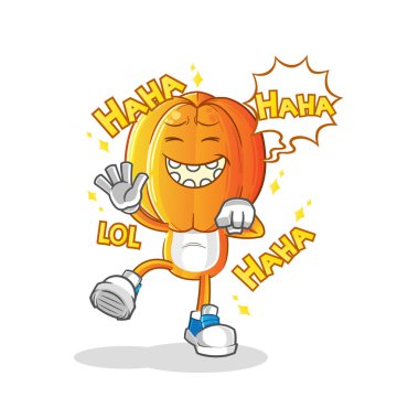 Yıldız Meyve Kafa çizgi filmi Kahkahalar Yüksek Sesli Karakter. çizgi film vektörü