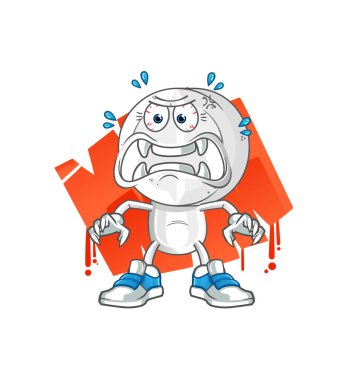 İlaç tableti kafa çizgi film canavar vektörü. çizgi film karakteri