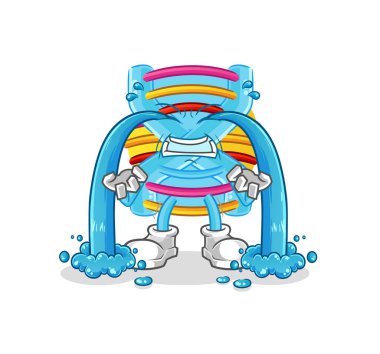 DNA ağlayan illüstrasyon. karakter vektörü