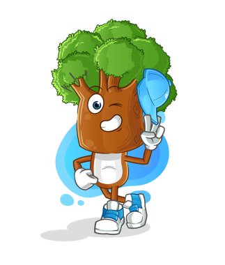 Ağaç başlı çizgi film karakteri.