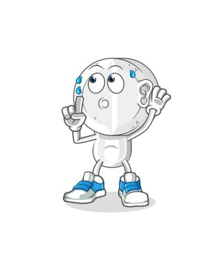 İlaç tableti baş çizgi film gözetleme vektörü. çizgi film karakteri