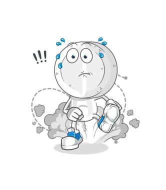 İllüstrasyon yapan ilaç tableti kafa karikatürü. karakter vektörü