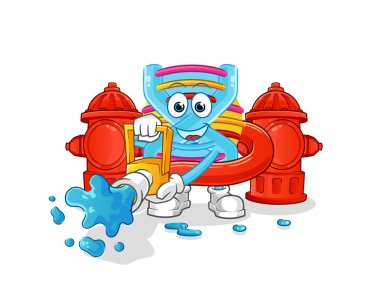 DNA itfaiyecisi vektörü. çizgi film karakteri