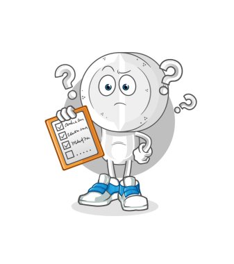 İlaç tableti baş çizgi film çizim listesi vektörü. çizgi film karakteri