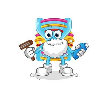 DNA, yüz kıllarını tıraş eder. çizgi film karakteri