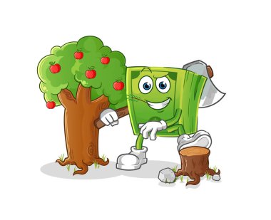 Para marangozu illüstrasyonu. karakter vektörü