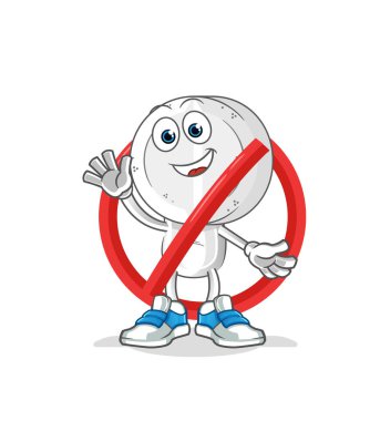 İlaç tableti kafa çizgi film yasağı. çizgi film vektör maskotu