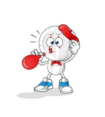 İlaç tableti kafa karikatür pandomim balonu şişiriyor. çizgi film vektörü