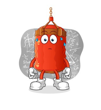 Sert düşünen kum torbası. çizgi film karakteri