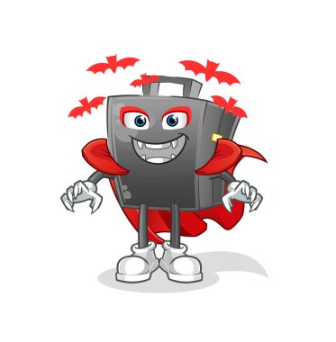 Drakula illüstrasyonu. karakter vektörü