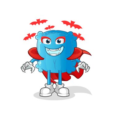 yastık Drakula illüstrasyonu. karakter vektörü