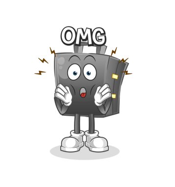 Evrak çantası. Aman Tanrım. çizgi film karakteri