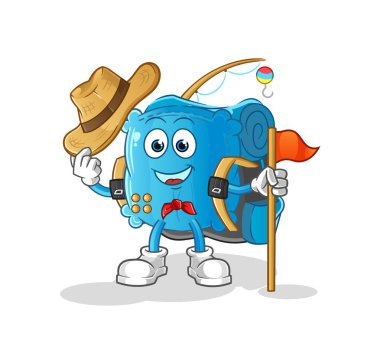 Yastık gözcüsü vektörü. çizgi film karakteri