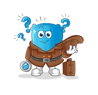 Yastık dedektifi. çizgi film karakteri