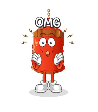 Kum torbası. Aman Tanrım. çizgi film karakteri