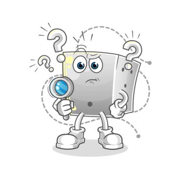 zar arama illüstrasyonu. karakter vektörü