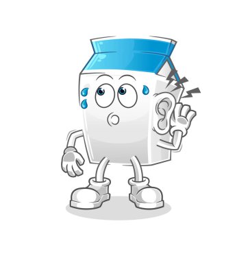 Kulak misafiri olma vektörü. çizgi film karakteri