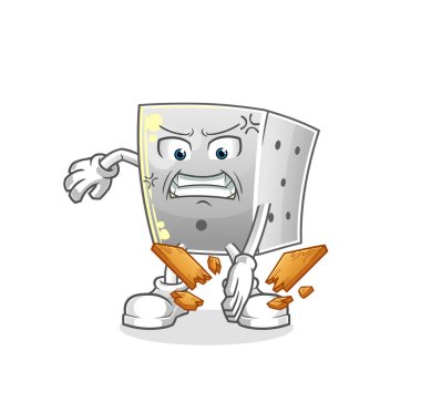 Zar karate maskotu. çizgi film vektörü