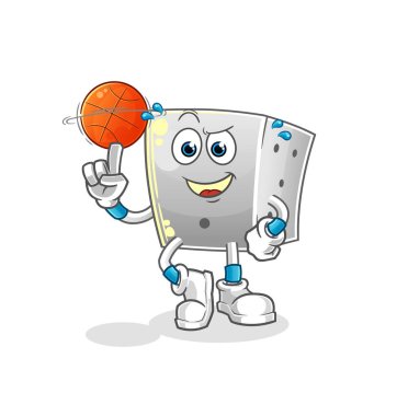 zar oyunu maskot. çizgi film vektörü