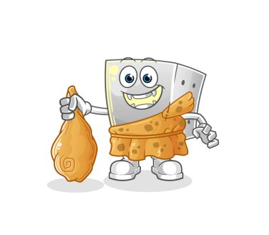 Zar antik çizgi film. çizgi film maskotu vektörü