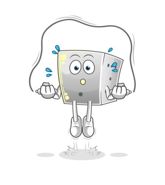 Zar atlama ipi egzersizi. karakter vektörü