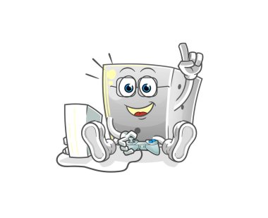 zar oyunu oynuyoruz. çizgi film karakteri