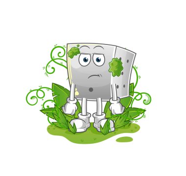 Zar çok uzun zamandır maskotluk yapıyor. çizgi film vektörü