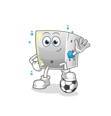 Zar, futbol illüstrasyonu. karakter vektörü