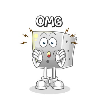 Zar Aman Tanrım vektör. çizgi film karakteri