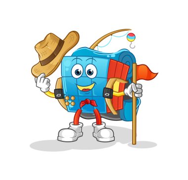 Rubik Küp keşif vektörü. çizgi film karakteri