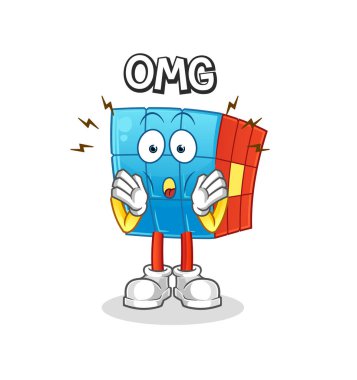 Rubik Küpü. Aman Tanrım. çizgi film karakteri