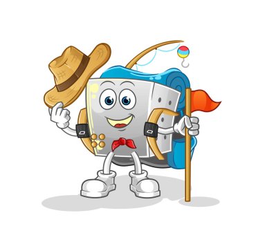 zar gözlemcisi vektörü. çizgi film karakteri