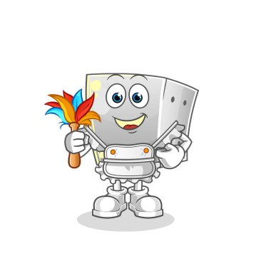 Zar hizmetçisinin maskotu. çizgi film vektörü