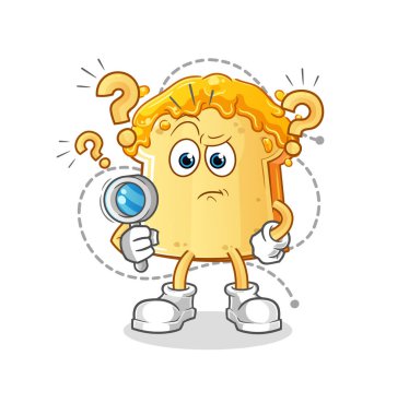 Ballı ekmek aranıyor. karakter vektörü