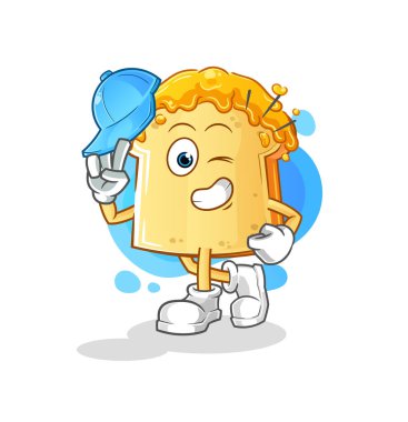 Ballı ekmek. Genç bir çocuk karakteri.