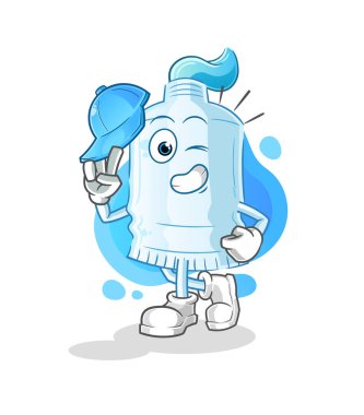 diş macunu genç erkek karakter çizgi filmi