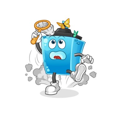 İşaretli kalem kelebek çizimi. karakter vektörü