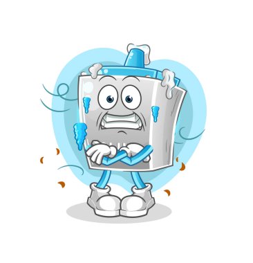 Yapıştırıcı soğuk çizim. karakter vektörü