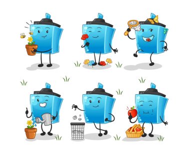 İşaretleyici kalem Dünya Grubu 'nu kurtarır. çizgi film maskotu