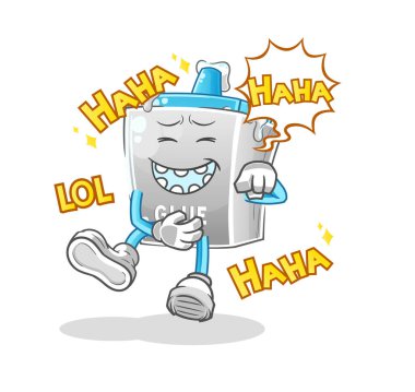 Yapıştırıcı Yüksek Sesli Gülün karakteri. çizgi film maskotu vektörü