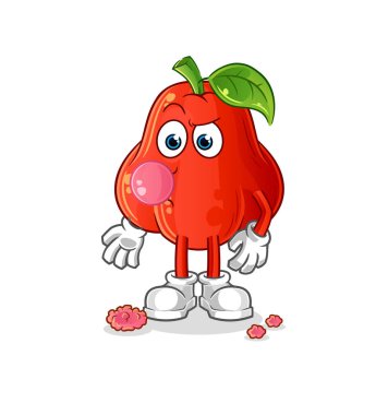 su elması sakız vektörü. çizgi film karakteri